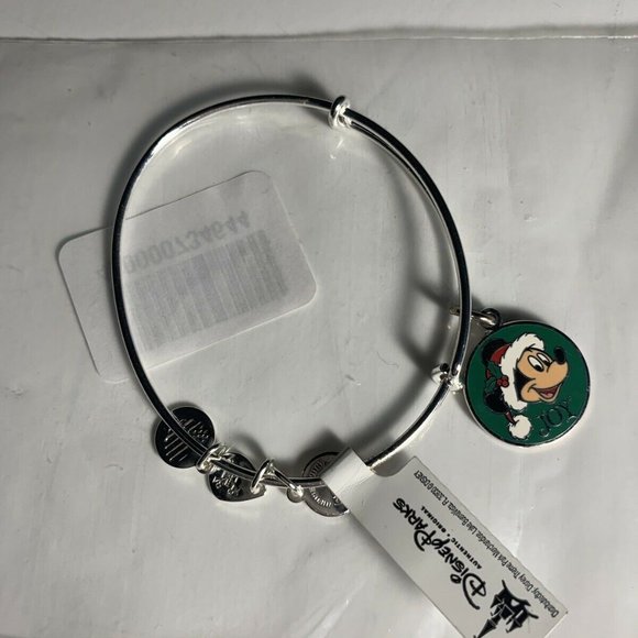 Disney Alex and Ani Santa Mickey Bracelet Silver - Picture 4 of 4